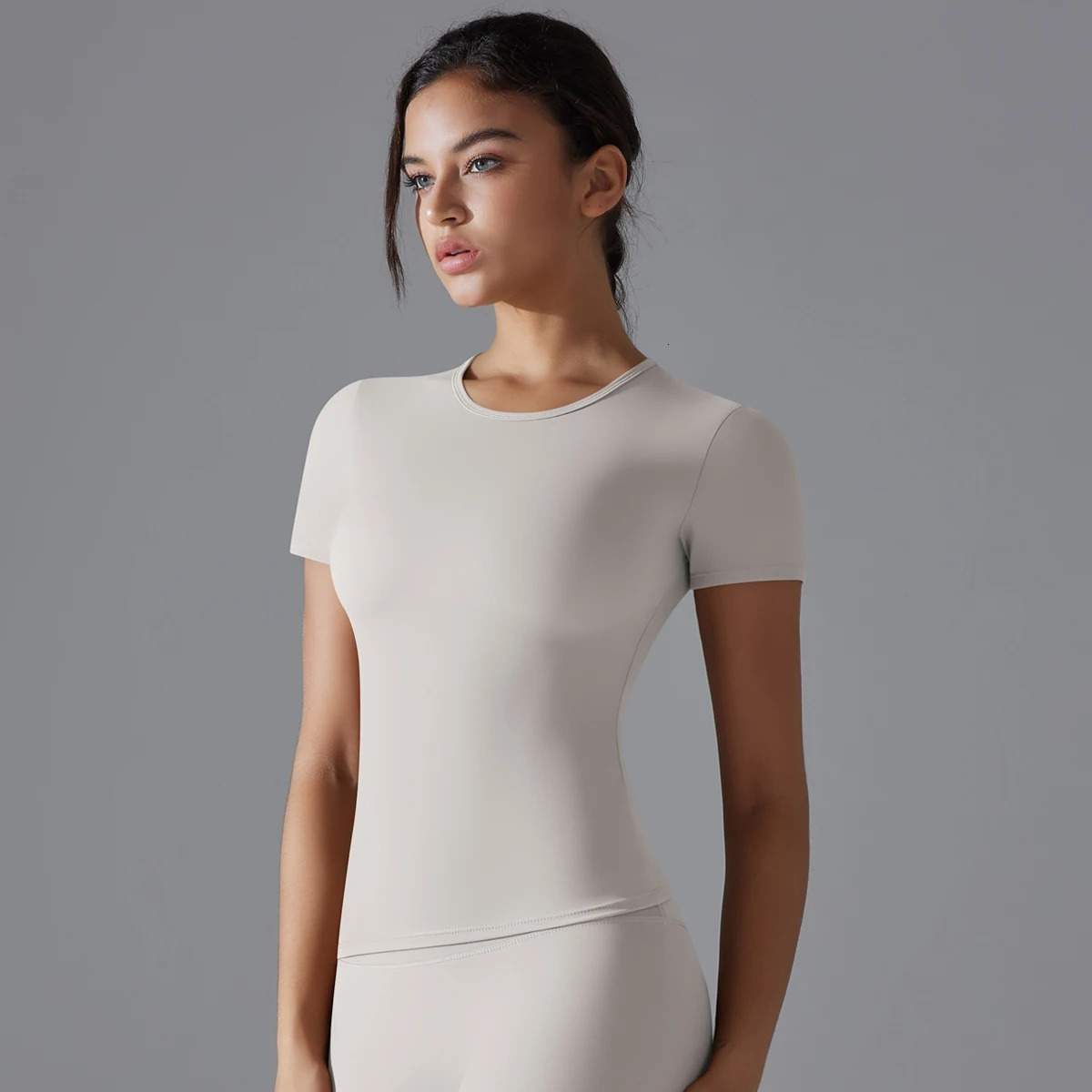 Yoga Vest Training Fitness Top Windproof Running Suit Solid Colour Cycling Quick Dry Womens Sweatshirt 250217