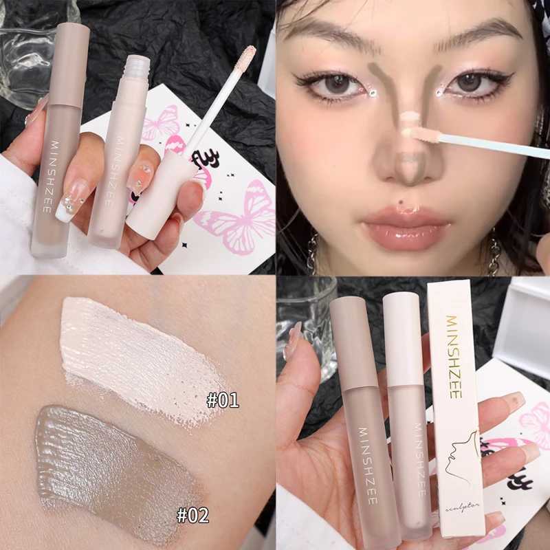Matte Contouring Nose Shadow Bronzer Brown Liquid Concealer Stick Waterproof Brighten Highlighter Cream Facial Makeup CosmeticsW250217
