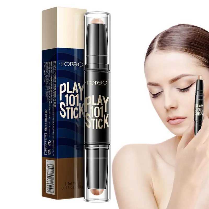 Double-Ended Contour Sticks Concealer Pen Face Make Up Waterproof Contouring Foundation Contour Makeup Concealer Stick PencilW250217