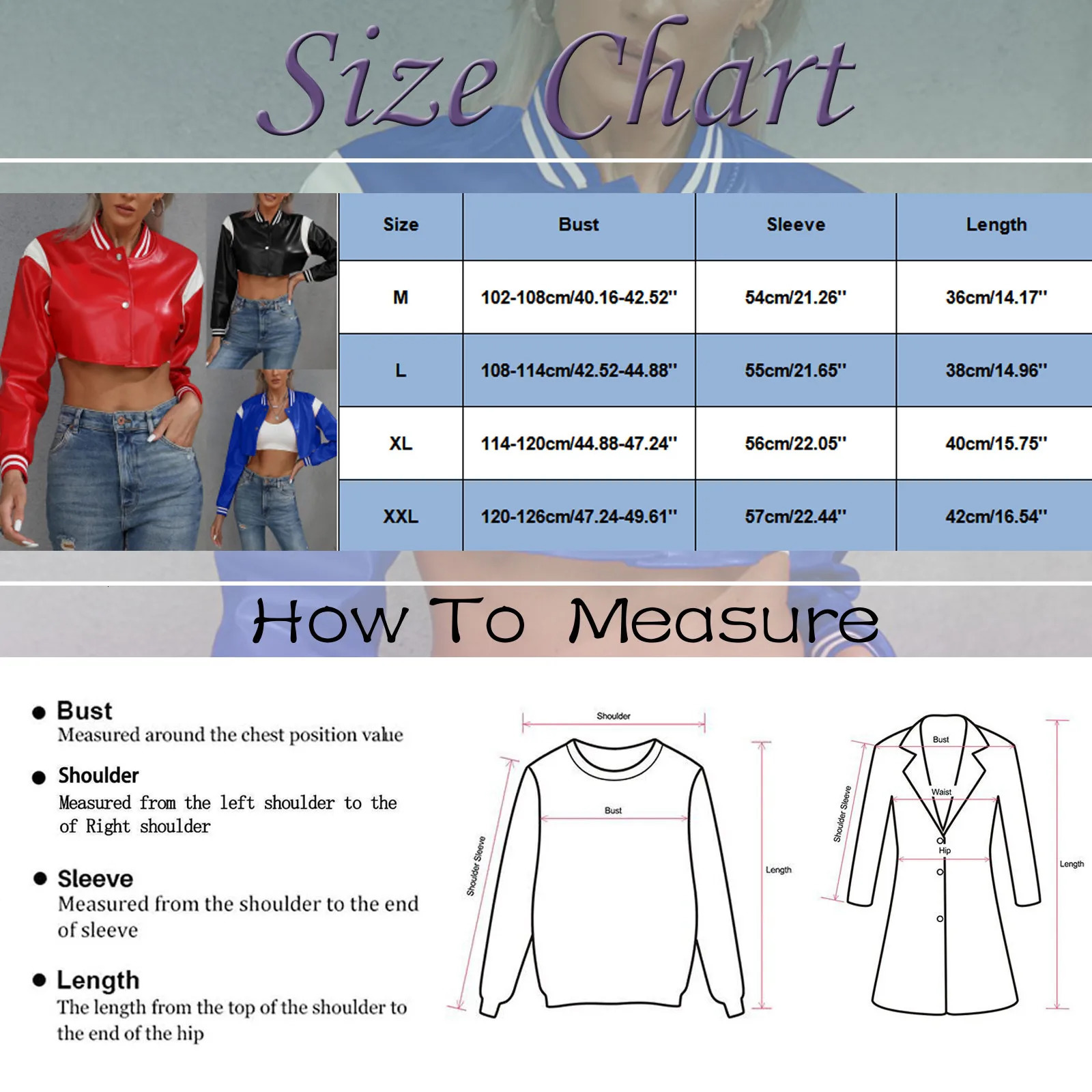 WomenS Fashion Cropped Baseball Jacket Color Block Stand Short Leather Ladies Trendy Cool Outerwears 250211