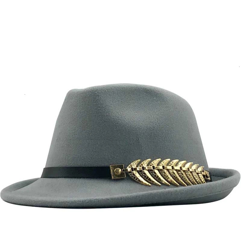 Simple Wool Women Men Fedora Hat For Winter Autumn Elegant Lady Gangster Trilby Felt Homburg Church Jazz Hat 55-58CM adjustable 250214