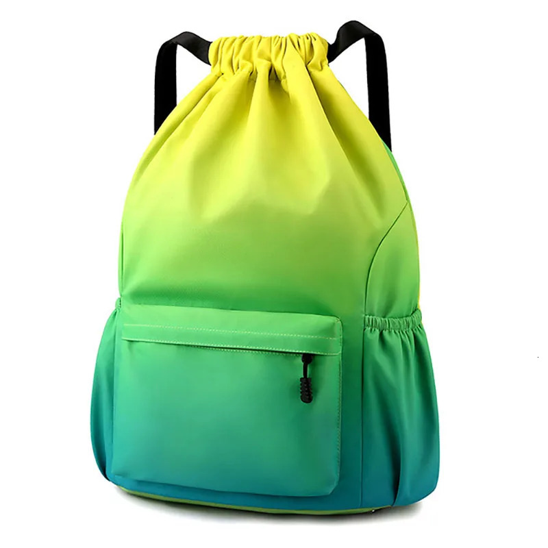 Colorful Large Capacity Outdoor Backpack Basketball Travel Drawstring Waterproof Bag Men Women Sports Gym Cycling Swimming Pack 250118