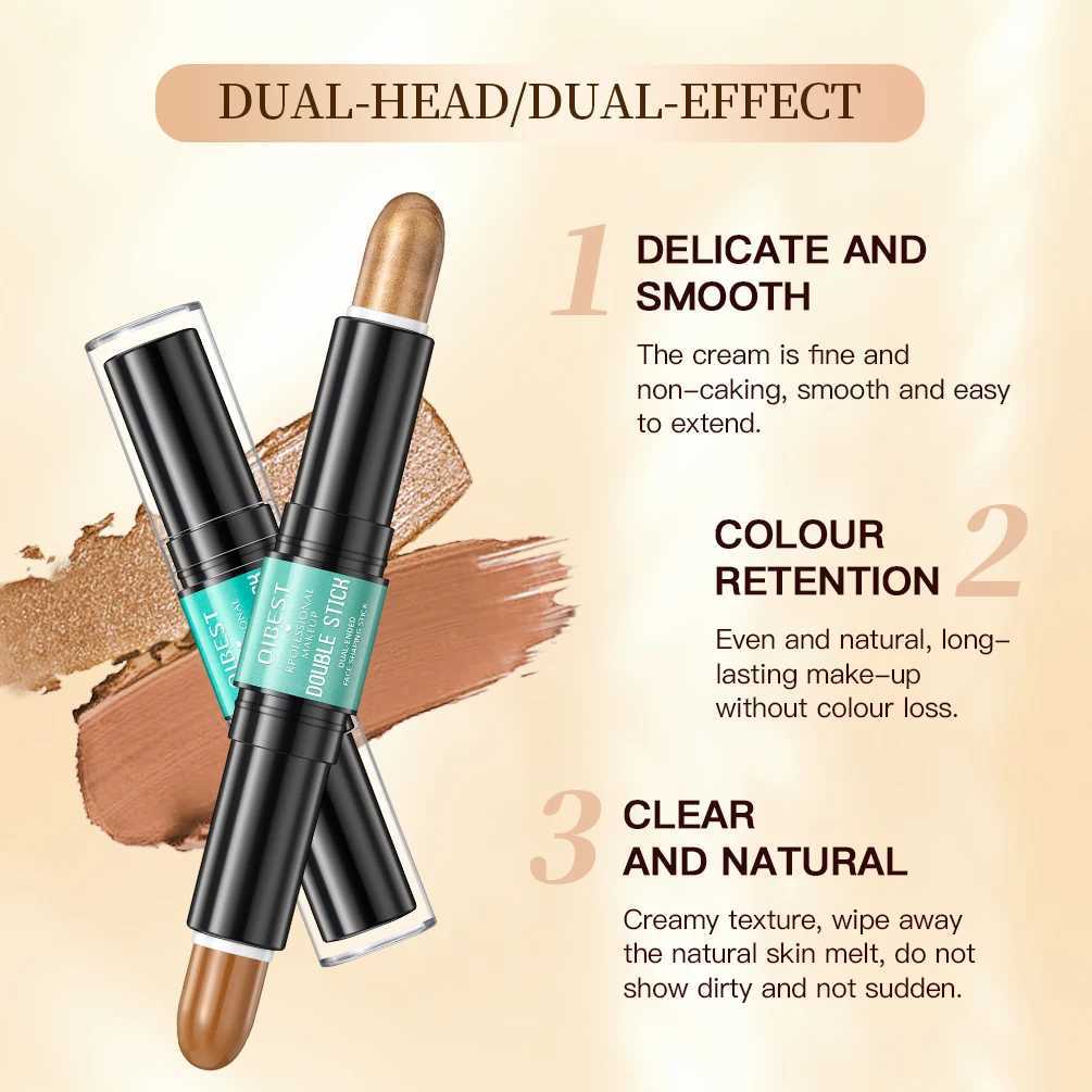 QIBEST Concealer Pen Face Make Up Lasting Contouring Foundation Contour Makeup Concealer Stick Pencil Highlight Stick Pens ToolsW250217