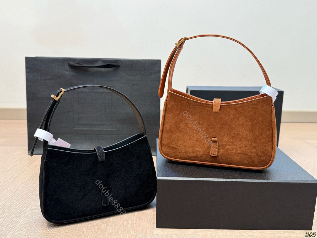 New Fashion underarm purse Designer lady crossbody bag Luxury handbag Nubuck leather Shoulder bag Women armpit hobo tote Messenger Bags Phone Bags Commuter Bags