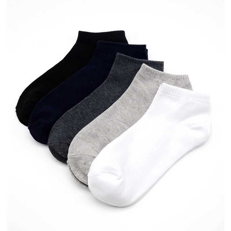5 Pairs Ankle Socks Men Socks Low Cut Ankle Sock Men Short Socks Casual Sports Cotton Socks Business Socks Plus Size 45 46 47 48 W250217