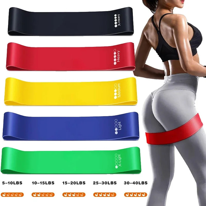 Resistance Loop Exercise Band Bands for Home Fitness Stretching Strength Training Physical Therapy Elastic Workout 250213