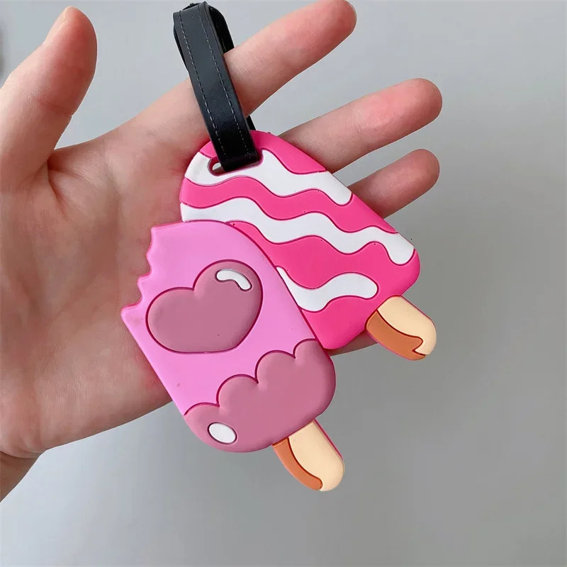 Travel Accessories Creative Baggage Boarding Tags Luggage Tag Animal Cartoon Silica Gel Suitcase ID Address Holder Portable Label 250214