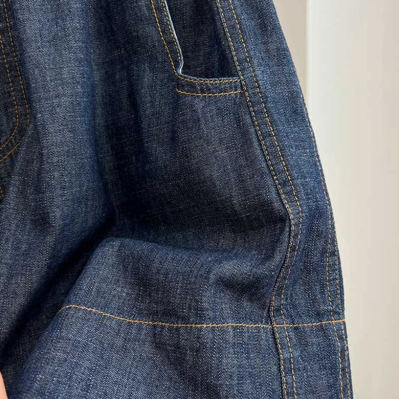 Female Drawstring Shorts Blue Cowboy Woman Light Elegant Temperament Casual Summer Shorts Ladies Streetwear Jean Short Pant Q382 250210