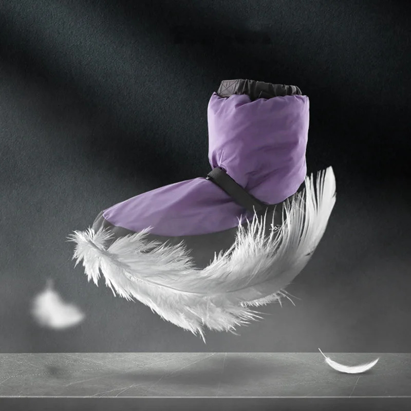 CLYFAN Winter Ballet National Dance Shoes Adults Modern Dance Boot Cotton Warm-up Exercise Warmer Ballerina Shoes 250214