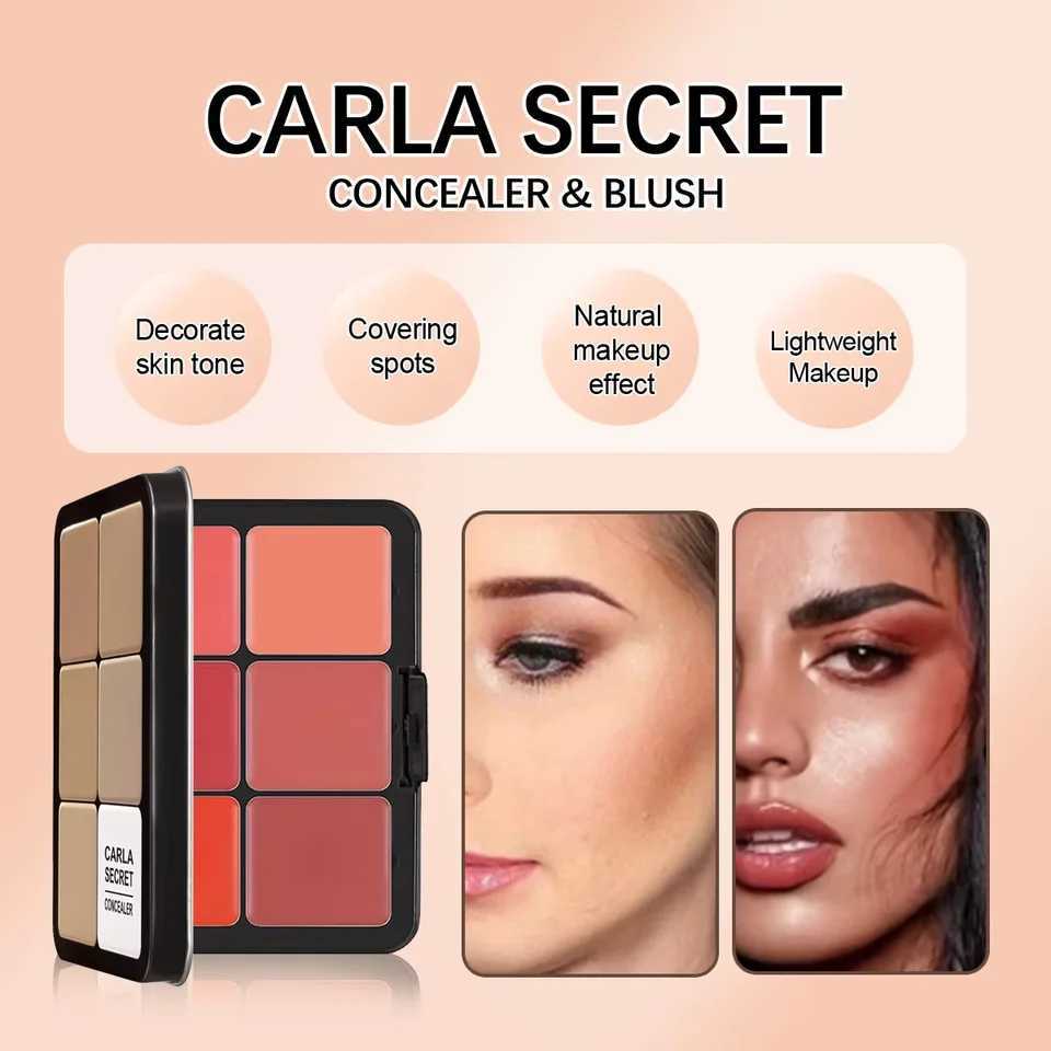 12-Color Iron Box Concealer Blush Palette Matte Highlighter Contour Makeup Palette Creamy All-in-one Palette Face CosmeticsXJ250217
