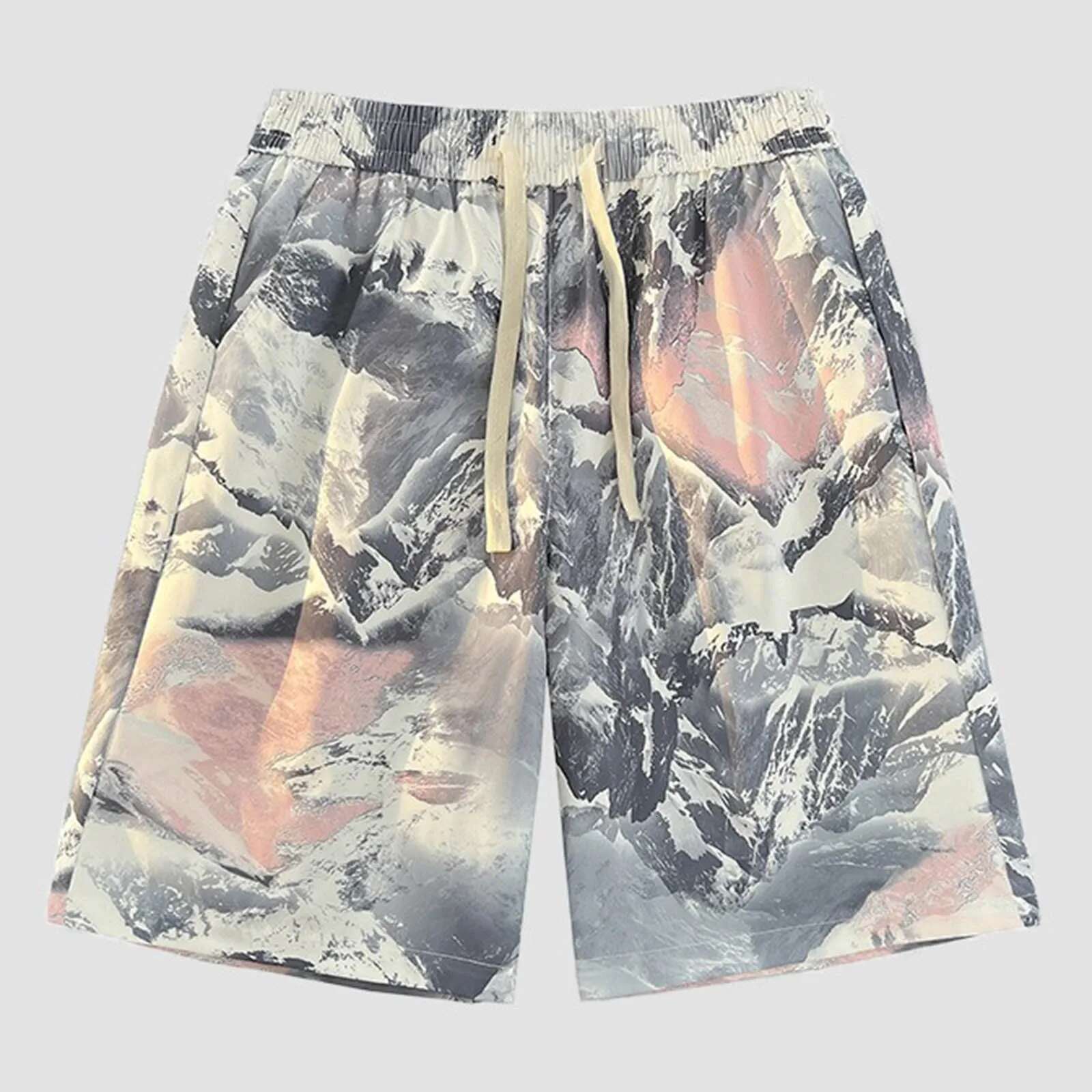 Large Size Men's Designer Shorts Hot And Spicy Lightweight Thin Shorts Men's Casual American Street Trend Shorts With Pockets Long Pants Cor