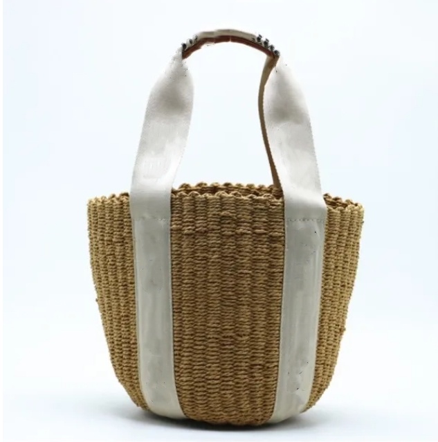 Big Designer Fashion Size Ote Bag Men And Women Handbag Woven Leather Bucket Bags Summer