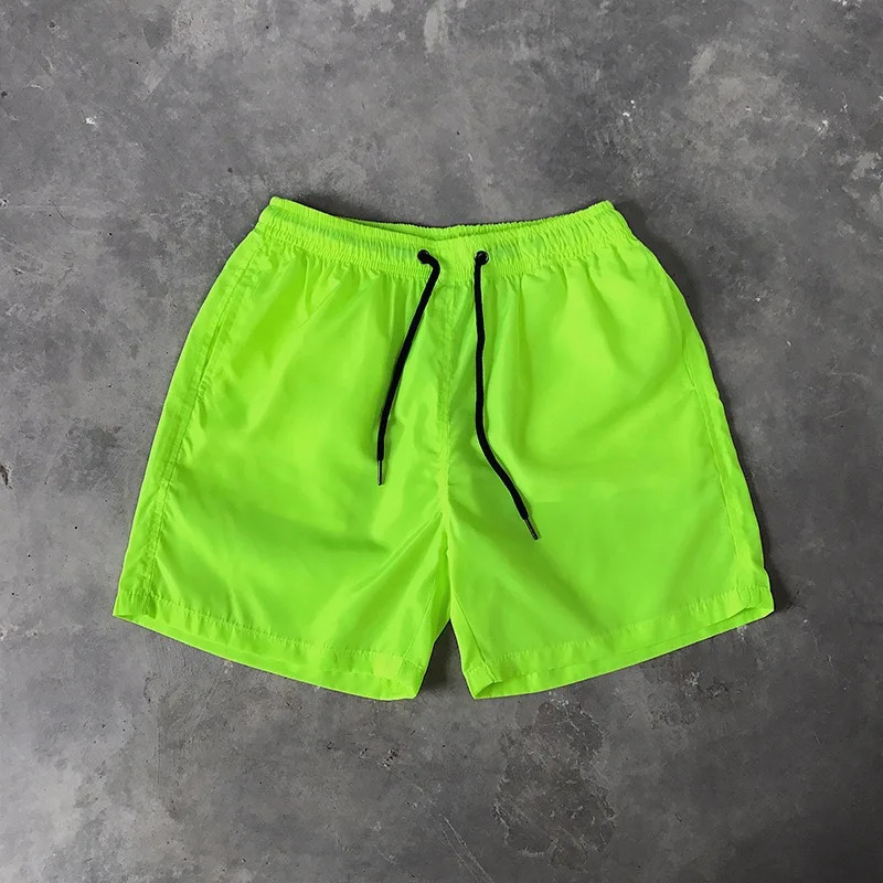 Ice Silk mens beach shorts Light breathable Summer sports Candy color Surf Swimming loose large size 250118