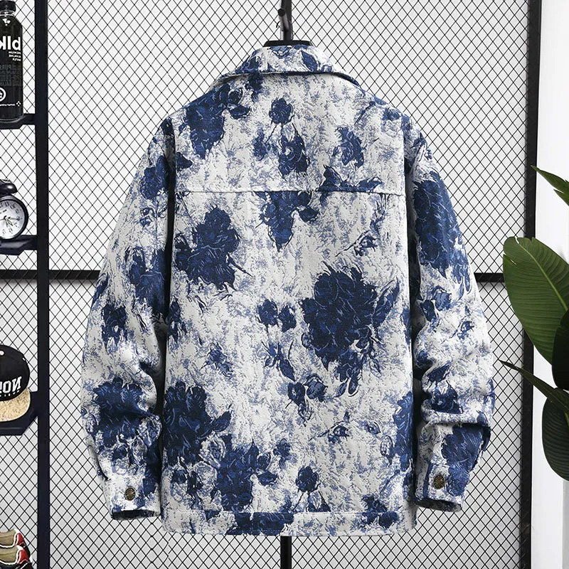 Spring arrival fashion jeans coat male high quality casual denim jacket menautumn mens jacketsplussize M3XL 250210