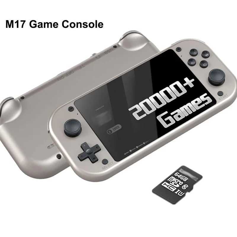M17 Retro Handheld Electronic Video Game Console 4.3 IPS Sn Emuelec Game Emator System 64GB 128GB 20000+ Games Xmas Gift Z250217
