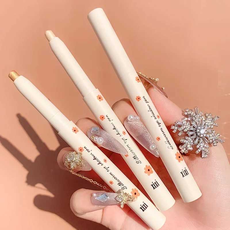 Glitter Silkworm Eyeshadow Liner Pencil Brightening Highlighter Blue Gold Silver Eyeshadow Pen Lasting Shiny Eye Makeup CosmeticXJ250217