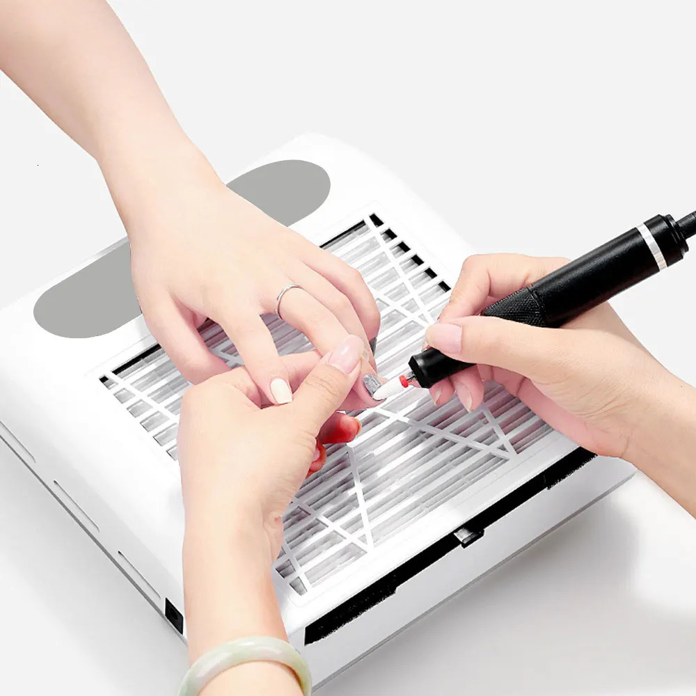 220V EU Plug Nail Dust Collector Manicure Machine Tools Nail Vacuum Cleaner With Remove Filter Nail ctor Fan Nail Art Tool 250214