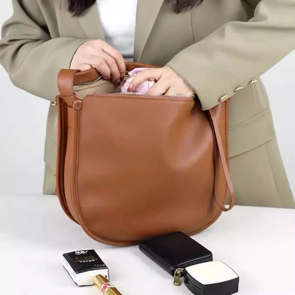 All-Match Women Shoulder Fashion Soft Handbag Crossbody Women's Casual More Pockets Leather Bag For Work