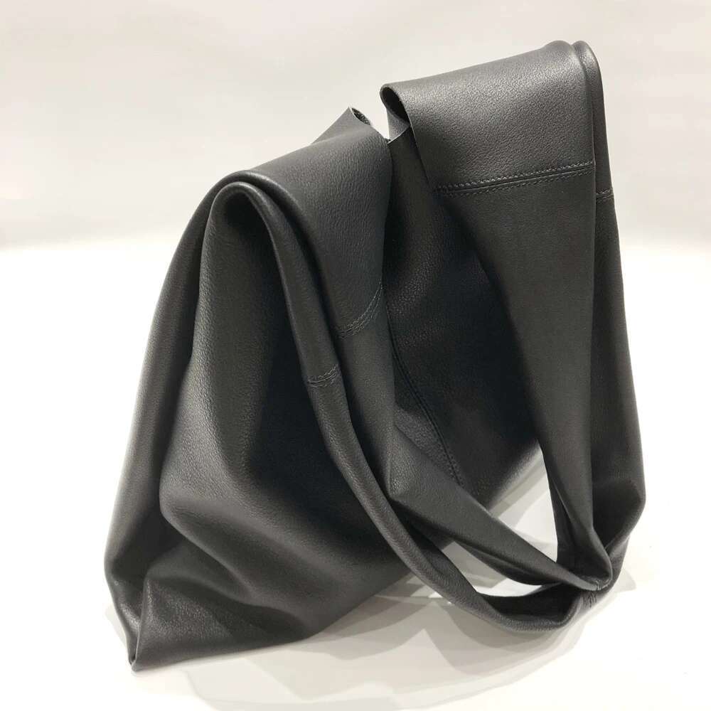 Casual 100% Cow Skin Shoulder Bags Woman Big Genuine Leather Crossbody Wide Strap Messenger Bag Super Soft Individualistic Sac