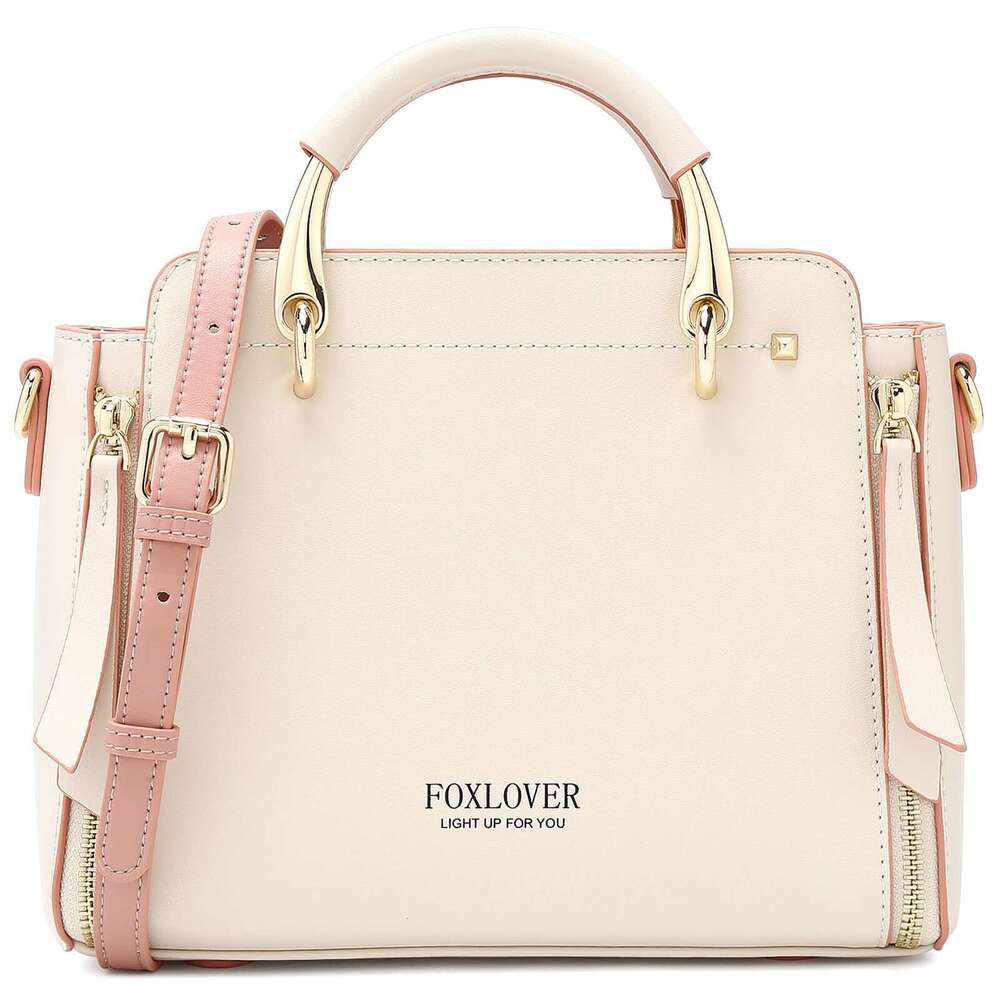 FOXLOVER Women Leather Shouder Handbag Casual Tote Lady Fashion Designer Bag Valentine's Day Gift For Wife, Lover