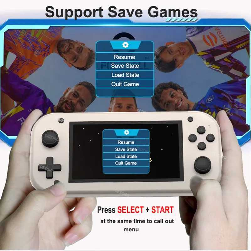 M17 Retro Handheld Electronic Video Game Console 4.3 IPS Sn Emuelec Game Emator System 64GB 128GB 20000+ Games Xmas Gift Z250217