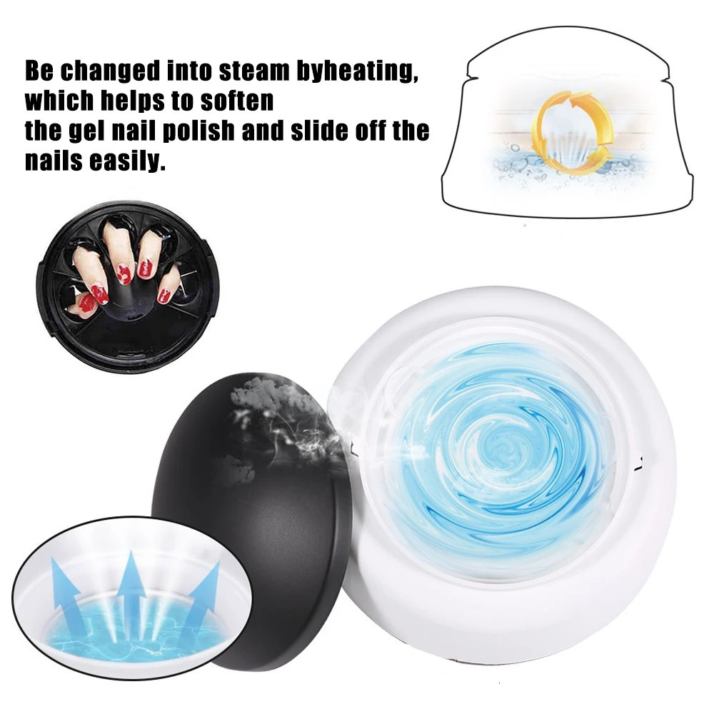 36w Steam Gel Nail Polish Remover Gel Polishing Remover Electric Nail Enhancement Tools Suitable For Nail Salons and Household 250214