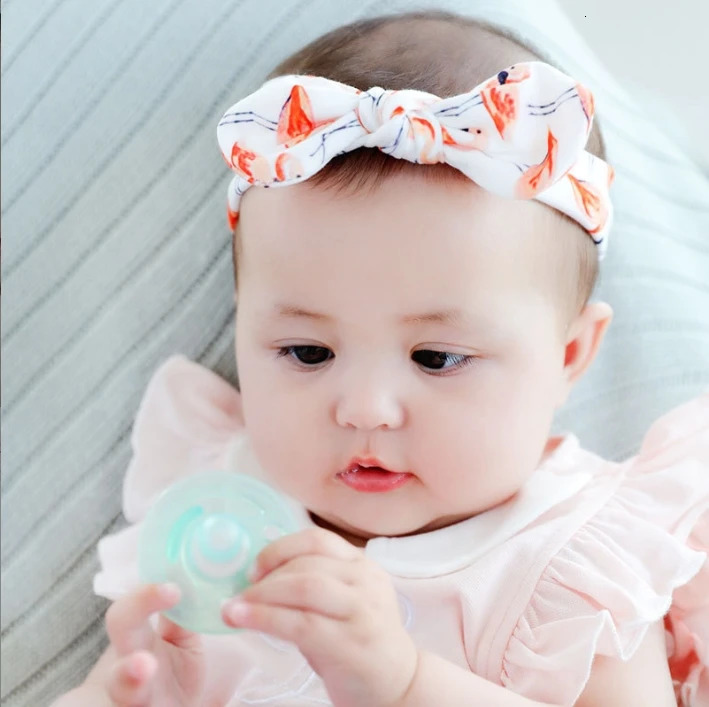 10Pcs Rabbit Ear Baby Headbands For born Boys Girls Cotton Elastic Hair Bands Kids Hair Tie Bows Knot Headwraps Headwear 250121