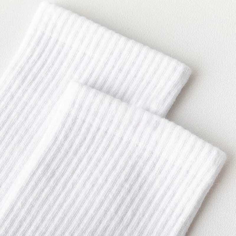 3 Pairs High Tube Crew Socks For Men For Women Breathable Mid Stockings Solid Color Casual Set Fashion And Comfortable W250217