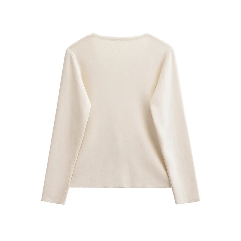 Autumn Balck Cardigans Sweater Tops Women Fashion Casual Vneck Asymmetric Knitted Jacket Female 250211