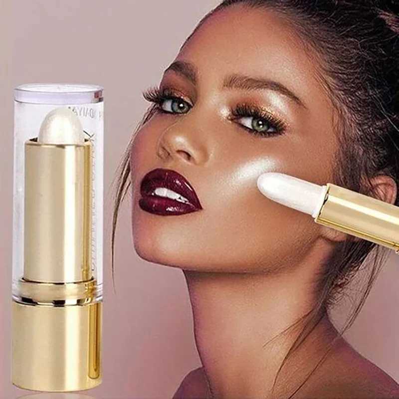 3 Colors 3D Face Brighten Highlighter Bar Cosmetic Face Contour Bronzer Shimmer Highlighter Stick Concealer Cream Makeup ToolW250217