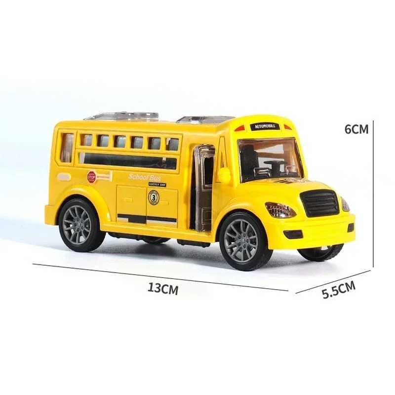 Top Quality School Bus Childrens Toy With Opening Doors Inertia Car Kids Class Educational Transportation Model Toys For Boys Giftt250215