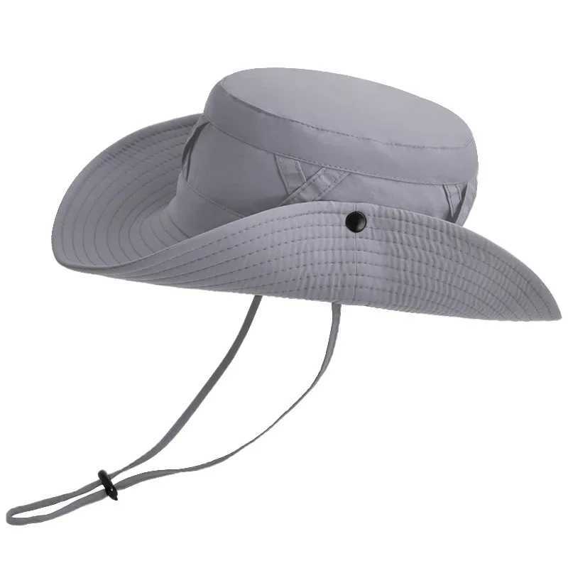 Summer Large Brimmed Sun Protection Hat for Men and Women Breathable and Versatile Fisherman Hat Designer Bucket Hat W250217