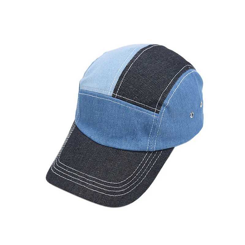 Bucket Hat Women Summer Hats and Caps Patchwork Washed Denim Bucket Hat Hip Hop Solid Wide Brim Cotton Beach Fishing Cap Panama W250217