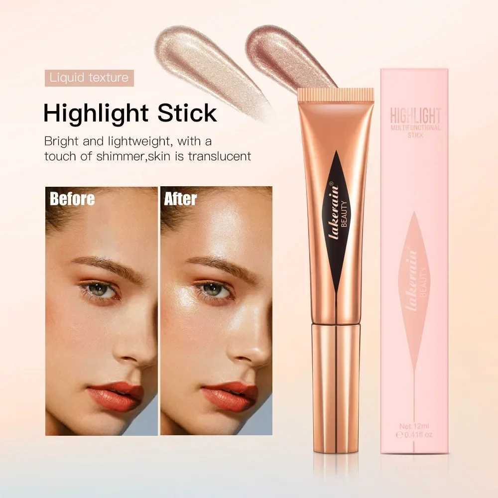 Lakerain Highlighter Multi-purpose Makeup Pen B Contour Pen Sponge Tip Lescent Shining Brightening Beauty Stick CosmeticW250217