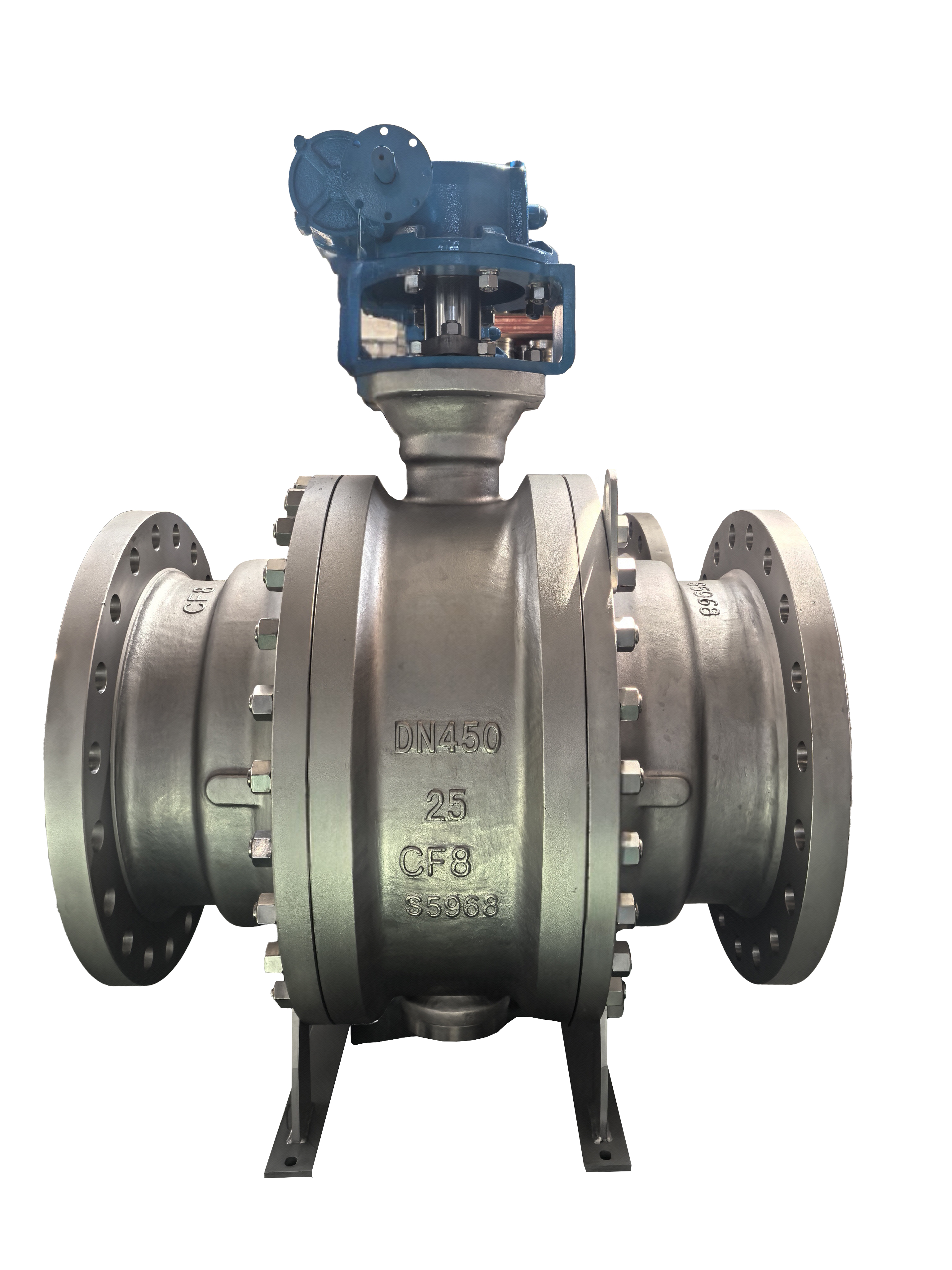 High pressure application industrial grade fixed cast steel and stainless steel ball valve durable structure cast fixed ball valve series