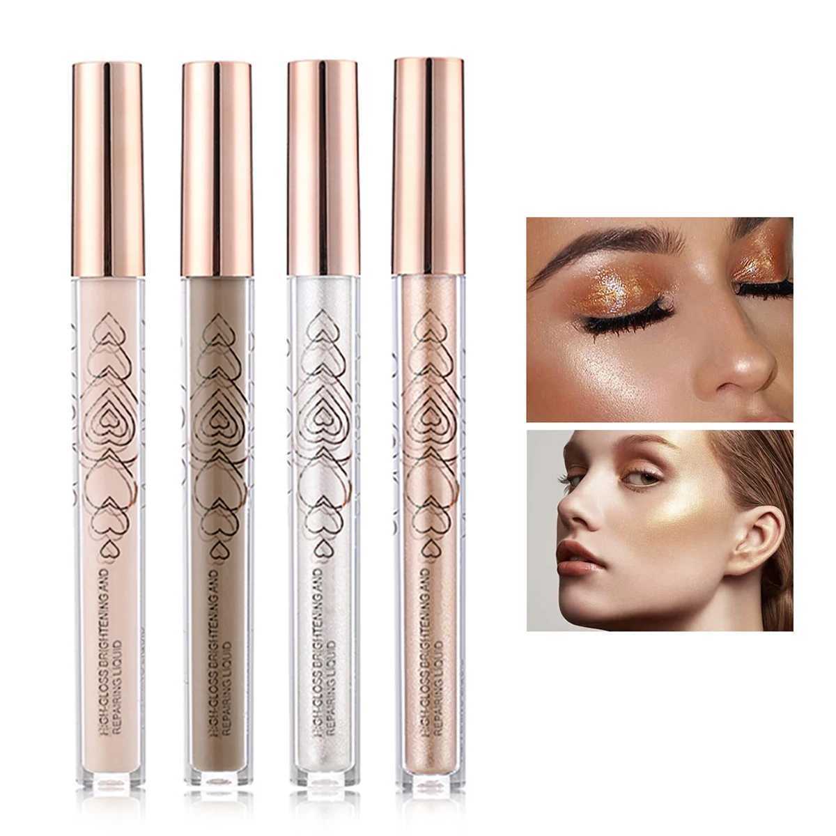 Liquid Highlight Contour Stick Face Shadow Glitter Powder Brighten Concealer Three-dimensional Nose Shadow Eyeshadow HighlighterW250217
