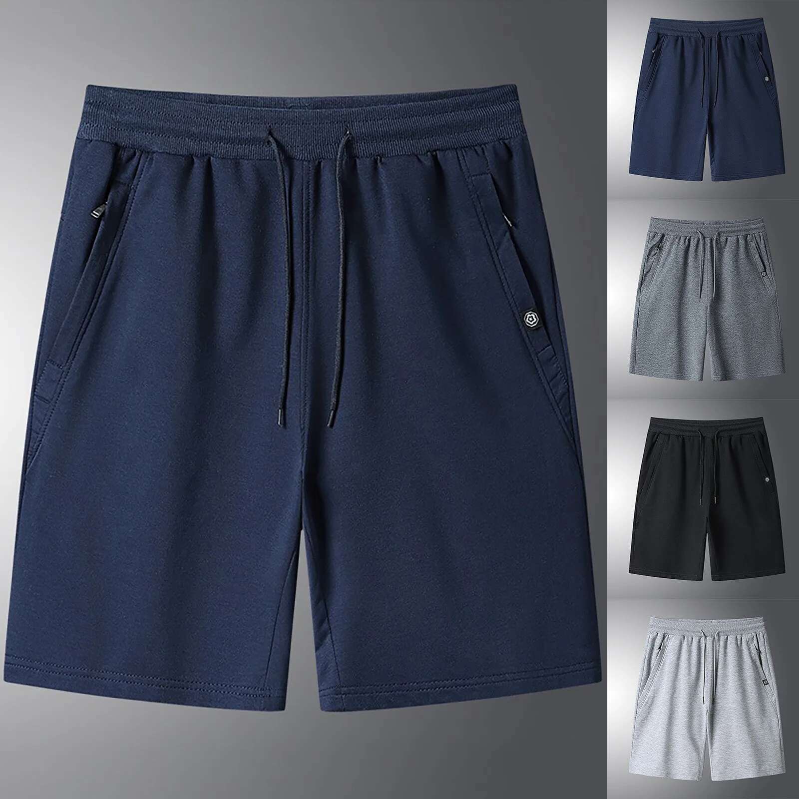 Drawstring Loose Gym Sports Shorts Men's Designer Shorts Solid Color Outdoor Casual Plus Size Sportswear Underwear Quick Drying Breathable Mesh B