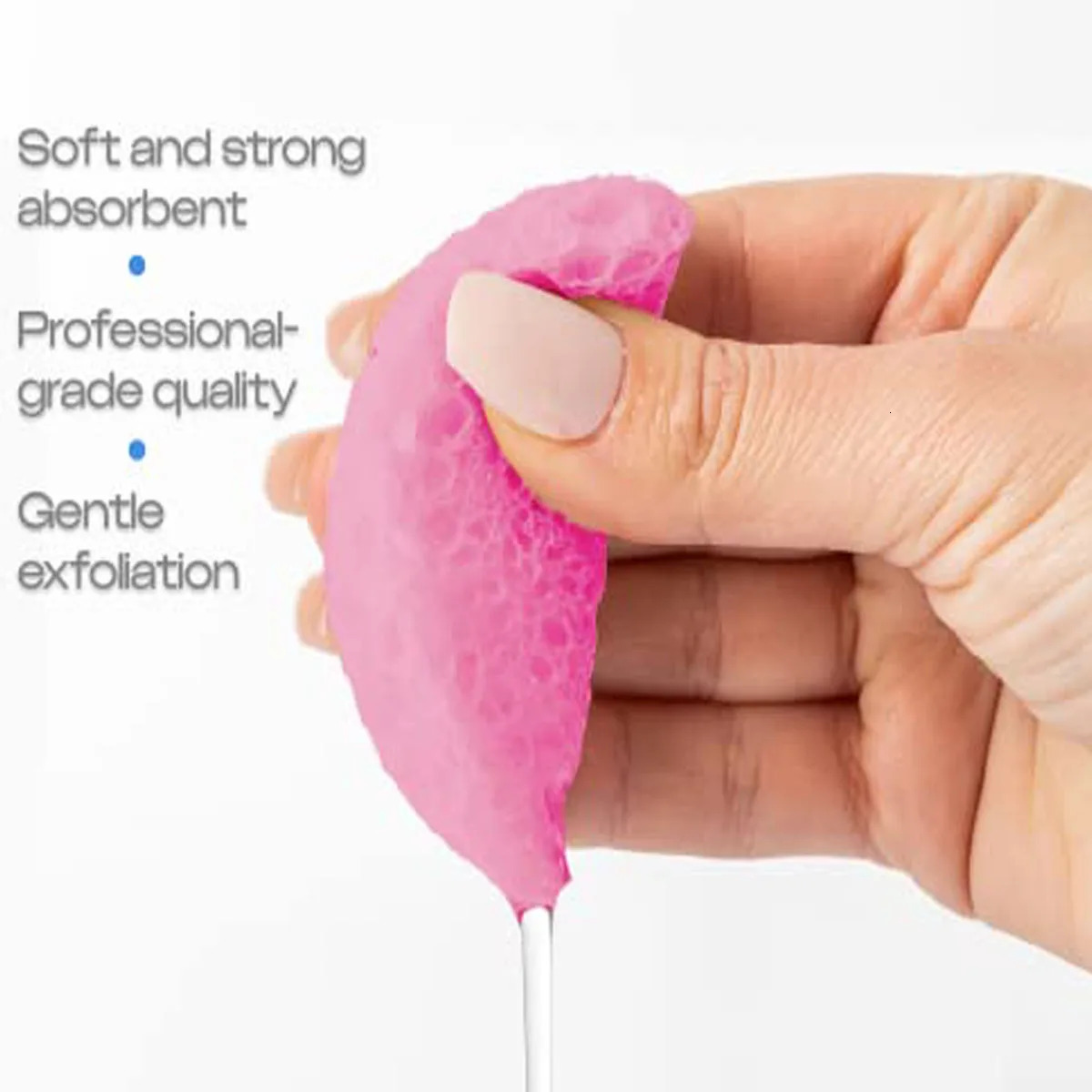 50PCS Compress Face Wash Puff Natural Wood Pulp Sponge Face Wash Puff Foaming Face Puff Cosmetic Puff Face Cleansing Sponge 250214