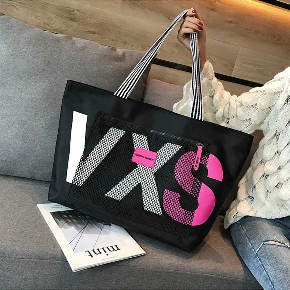 Fashionable shoulder bag waterproof handbag beach bag large capacity womens travel shopping bag suitable for daily travel - ll Y250213