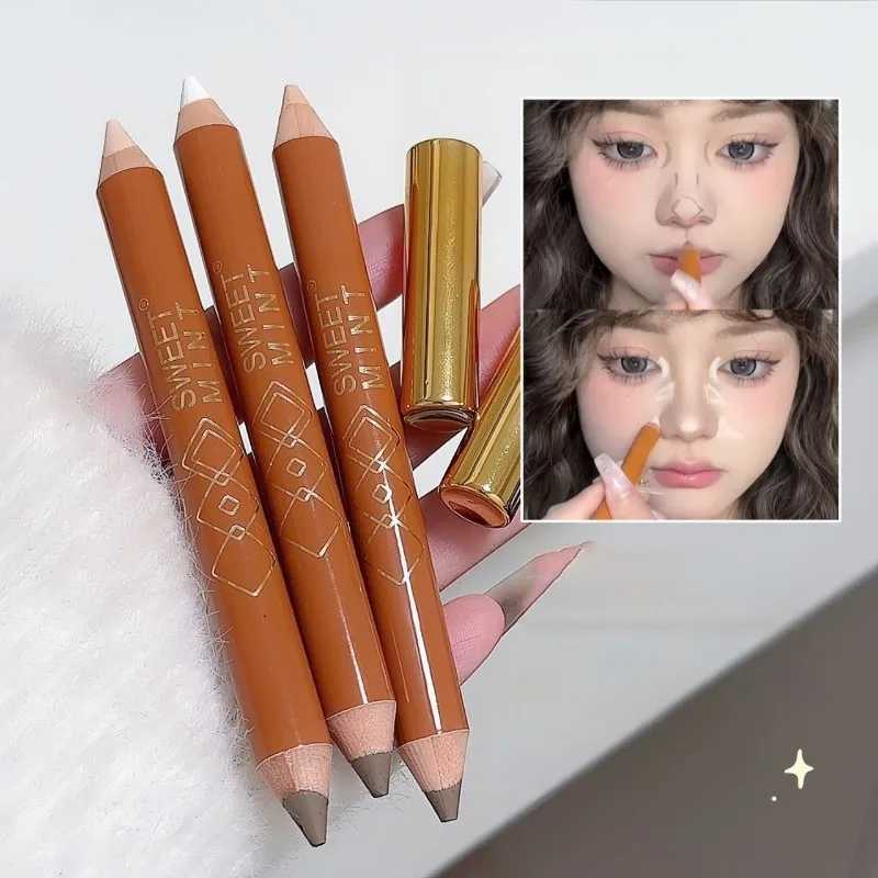 Double-head Shadow Contour Pencil Makeup Facial Contouring Gray Nose Shadow Cream Shading Natural Steric Highlight SticksW250217