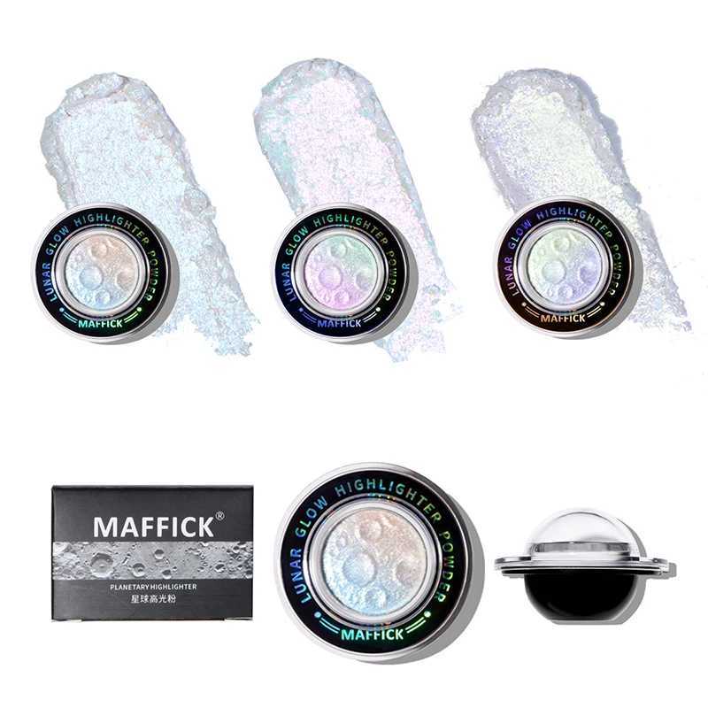 Planet Highlighter Powder Brighten Polarization Fairy Powder Shimmer Water Light Contour Face Body Illuminator Makeup CosmeticsXJ250217