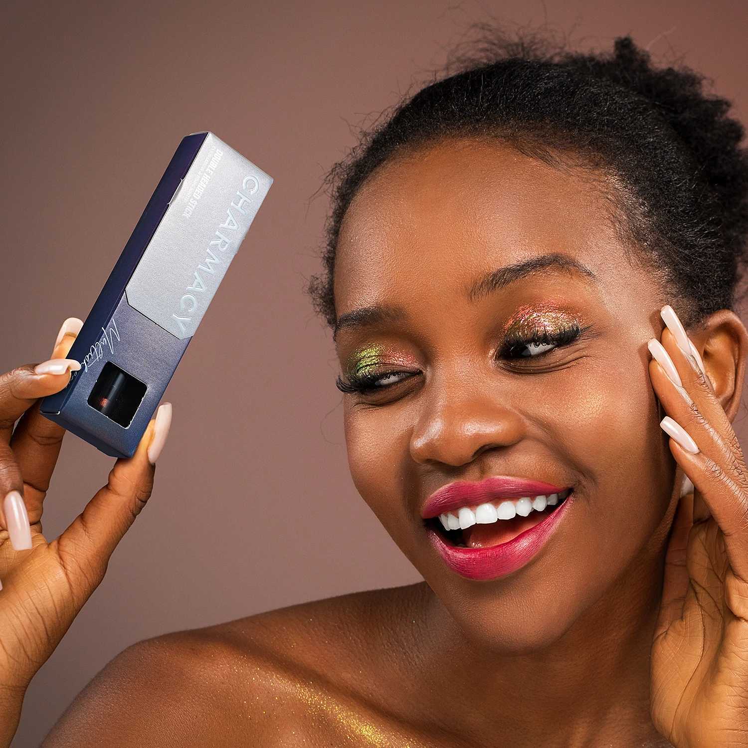 CHARY 2-in-1 multi-color eye shadow stick high pigment flash eye shadow waterproof eye shadow pen metal makeup 6 colorsW250217