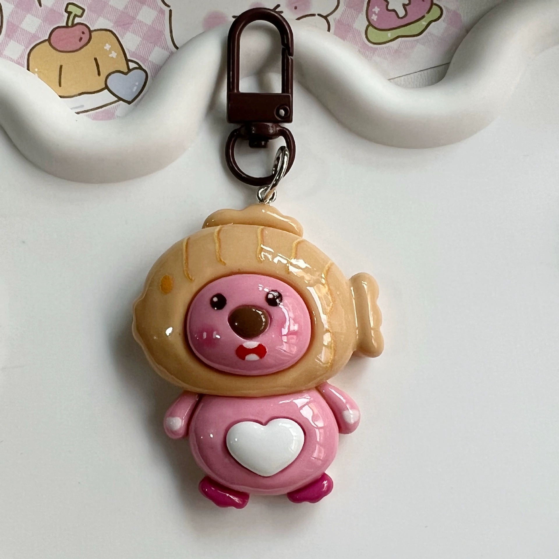 Large size sea carp three-dimensional cross dressing keychain sweet girl best friend couple gift backpack pendant accessory hanging decoration