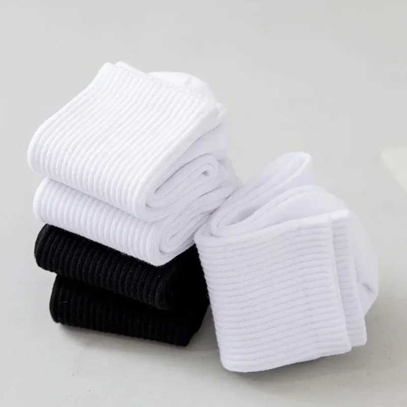 5Pairs Brand Men Cotton New Style White Socks Men Soft Breathable Sports Long socks Summer Winter for Male Socks Plus Size W250217