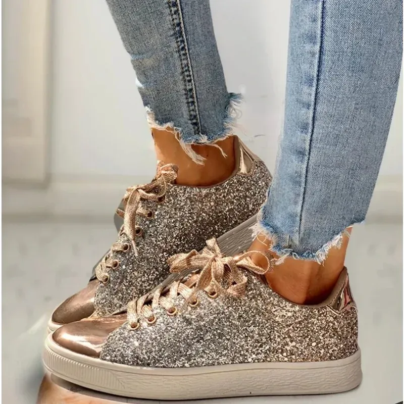 Wome's Sneakers Bg Golden Casual Female Breathable Lace Up Outdoor Sport Tennis Women Vulcanize Shoes atos De Mujer
