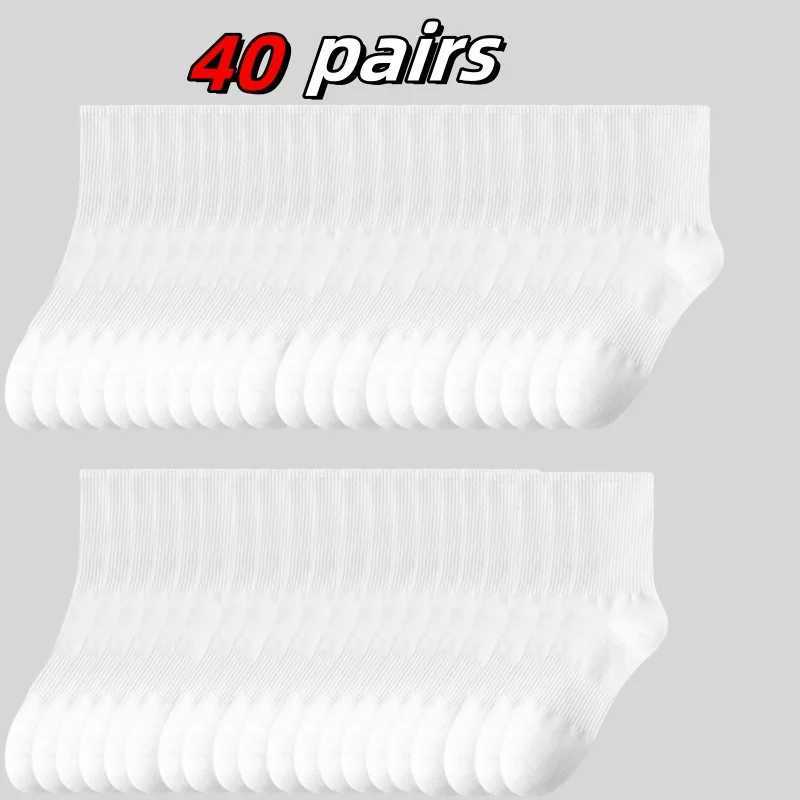 0/40 pairs of mens and womens sportswear absorb spring and autumn solid color variable socks W250217