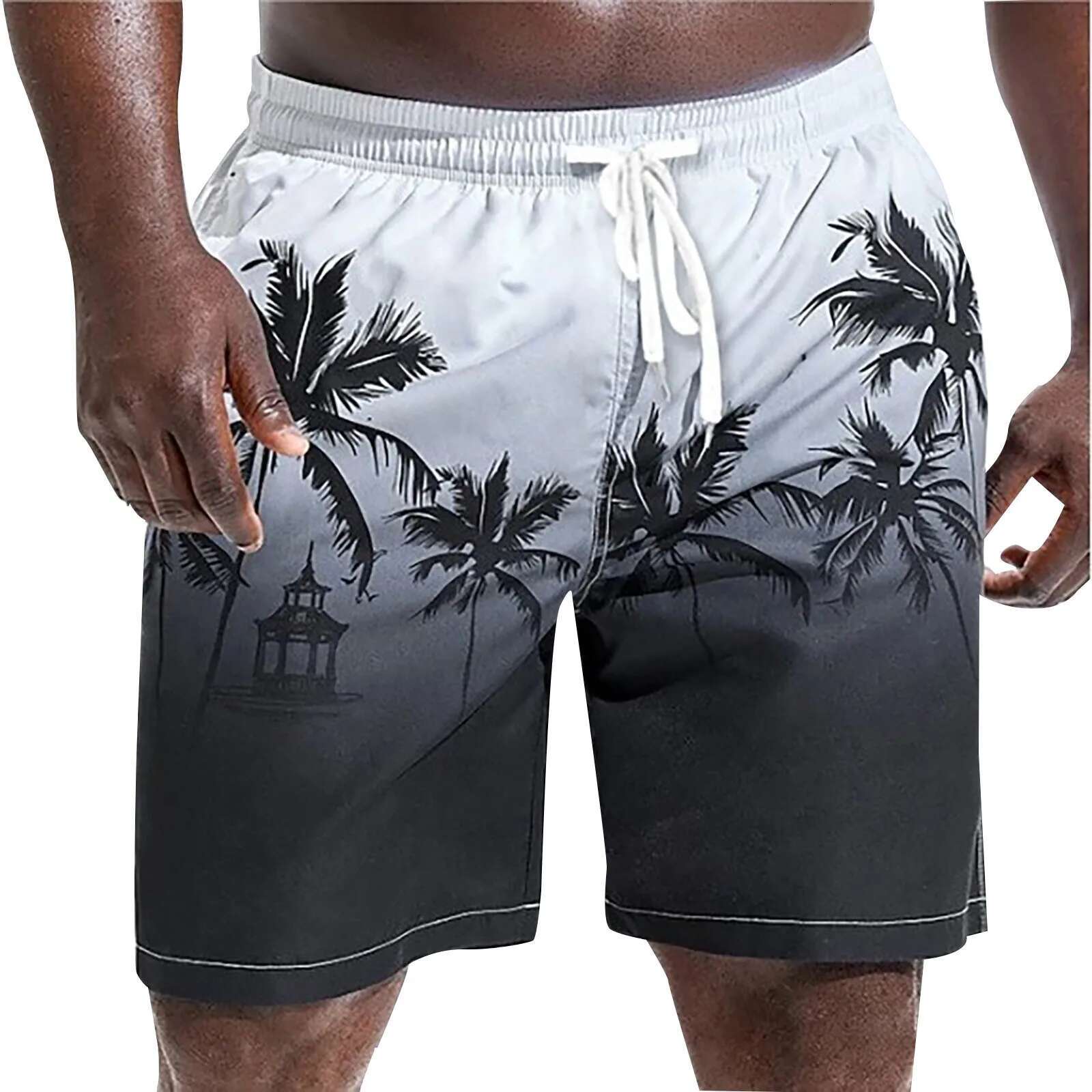 2025 Men's Spring And Summer New Loose Casual Street Tie Beach Print Men's Designer Shorts Outdoor Basketball Training Sports Shorts Ropa Ho