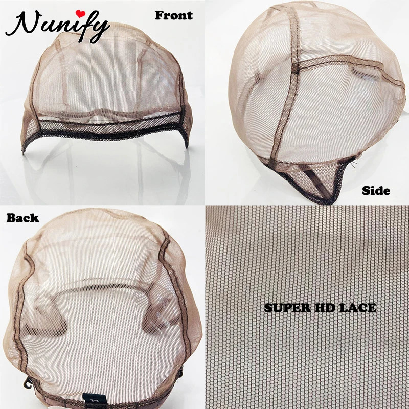 Full Swiss Lace Wig Cap With Adjustable Strap For Making Lace Wigs 1Pcs Ventilating Wig Cap For Hair Extension Wig Accessories 250214