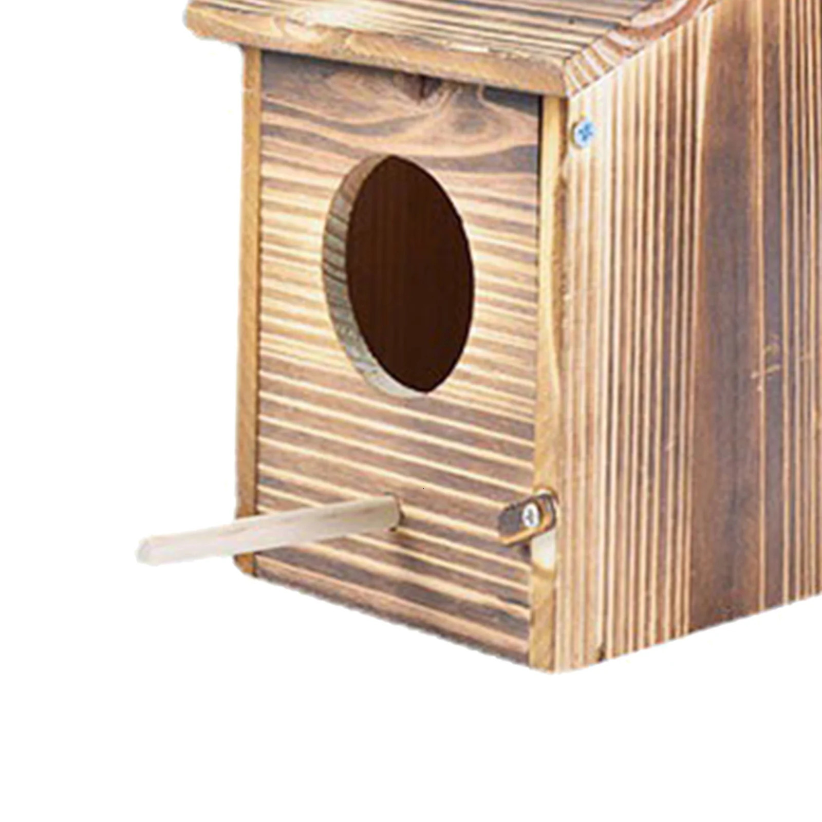 Wooden Bird House Outdoor Weatherproof Parrot Bird Nest Breeding Sleeping Box Paint Decorative DIY Storage Hanging Birdhouse 250206
