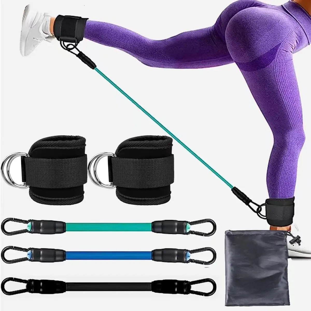 Ankle Strap Resistance Bands Hip Leg Strength Pull Rope Fitness Elastic Training Home Yoga Pilate Crossfit Workout Gym Equipment 250213
